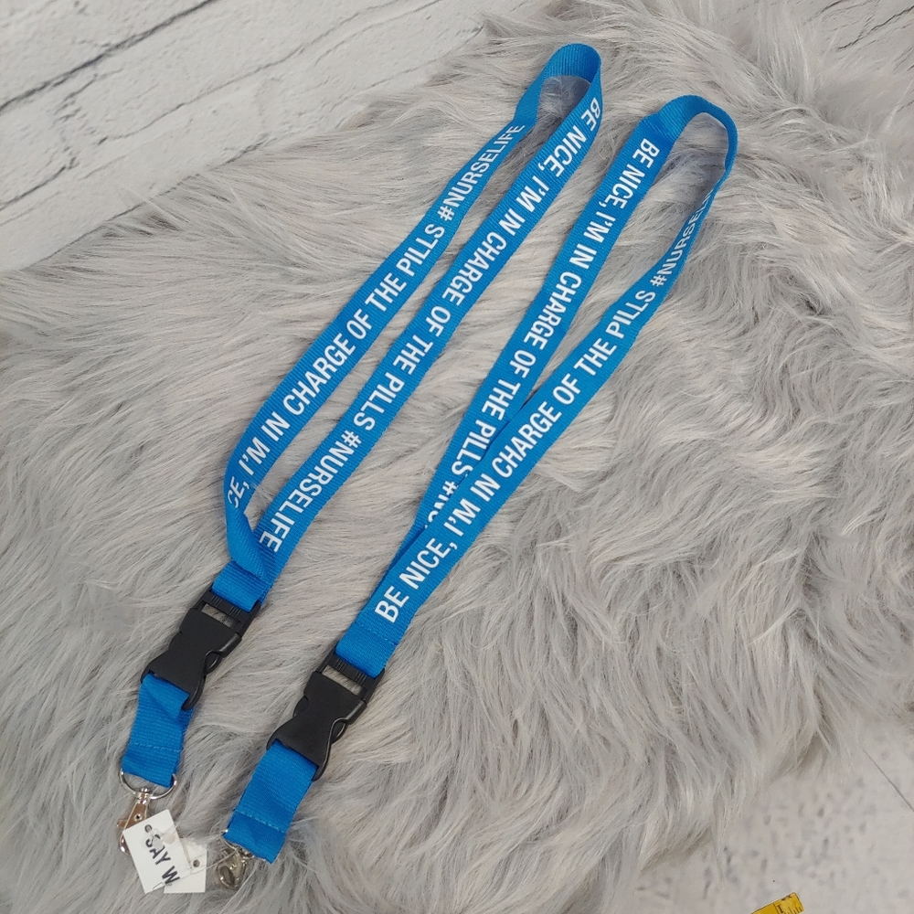 Funny Nurse Lanyards Clip Off, NWT TWO PIECES